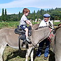 Juillet 2011:Je fais une promenade à dos d'âne