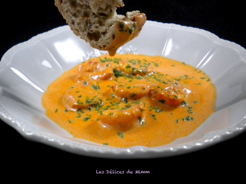 Scampi (gambas) à l’italienne