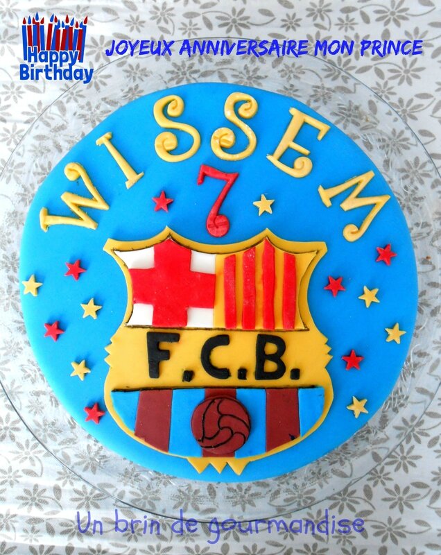 Gateau D Anniversaire Fc Barcelone Un Brin De Gourmandise