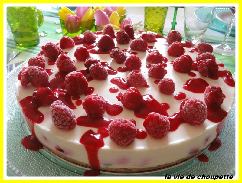 cheesecake aux framboises et au chocolat blanc-36