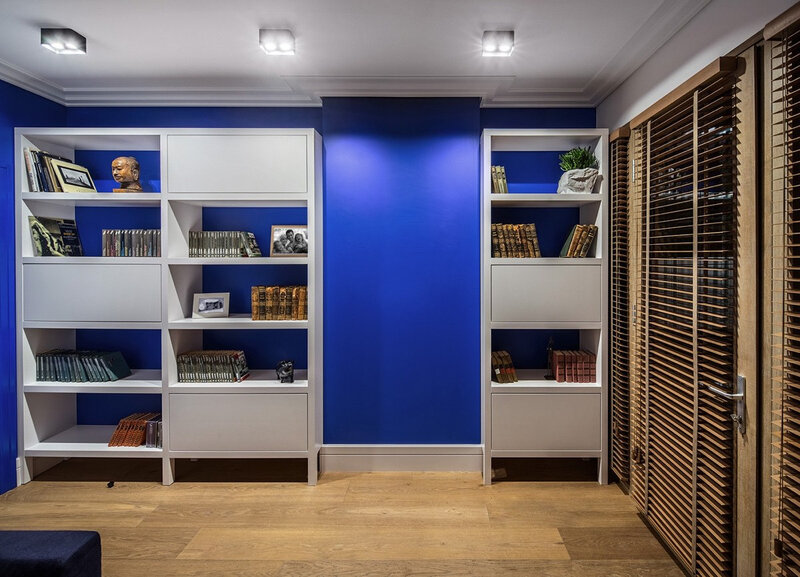 bookshelf-colored-wall