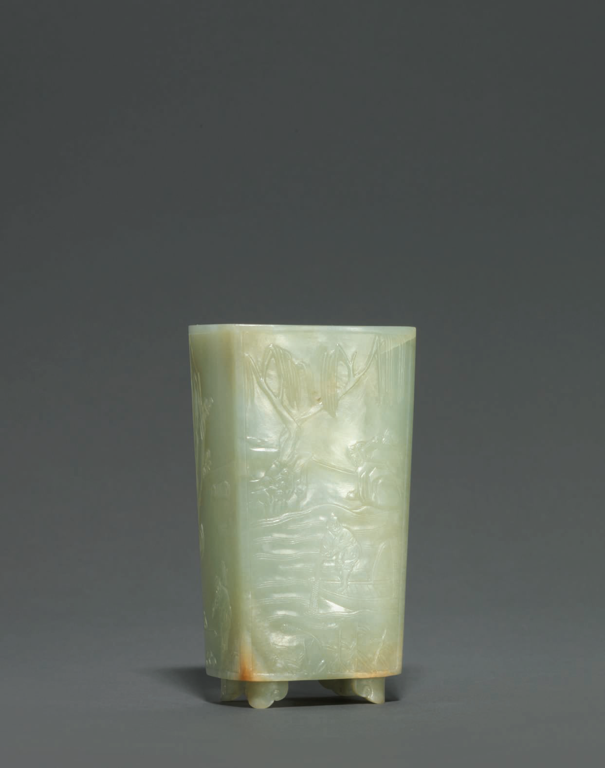 Tall Narrow Neck Vase Pale Mustar Colour 49cm Stylish and Contemporary New