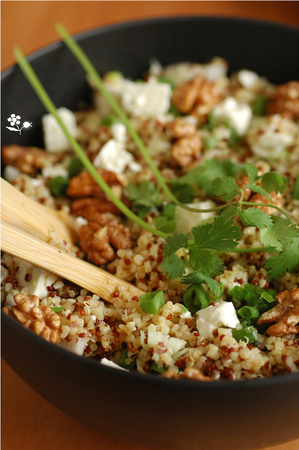 Salade boulgour, quinoa, feta, noix_4