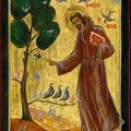 icône de Saint François aux oiseaux
