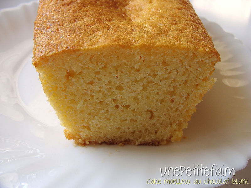 Cake Moelleux Au Chocolat Blanc Une Petite Faim