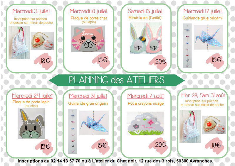 Planing ateliers