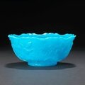 A turquoise glass bowl. Republic Period. Photo Bonhams