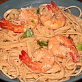 Linguine aux gambas