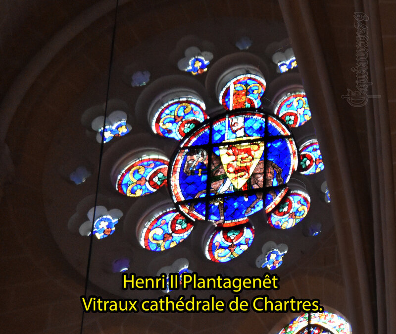 Henri II Plantagenêt - Vitraux cathédrales de Chartres