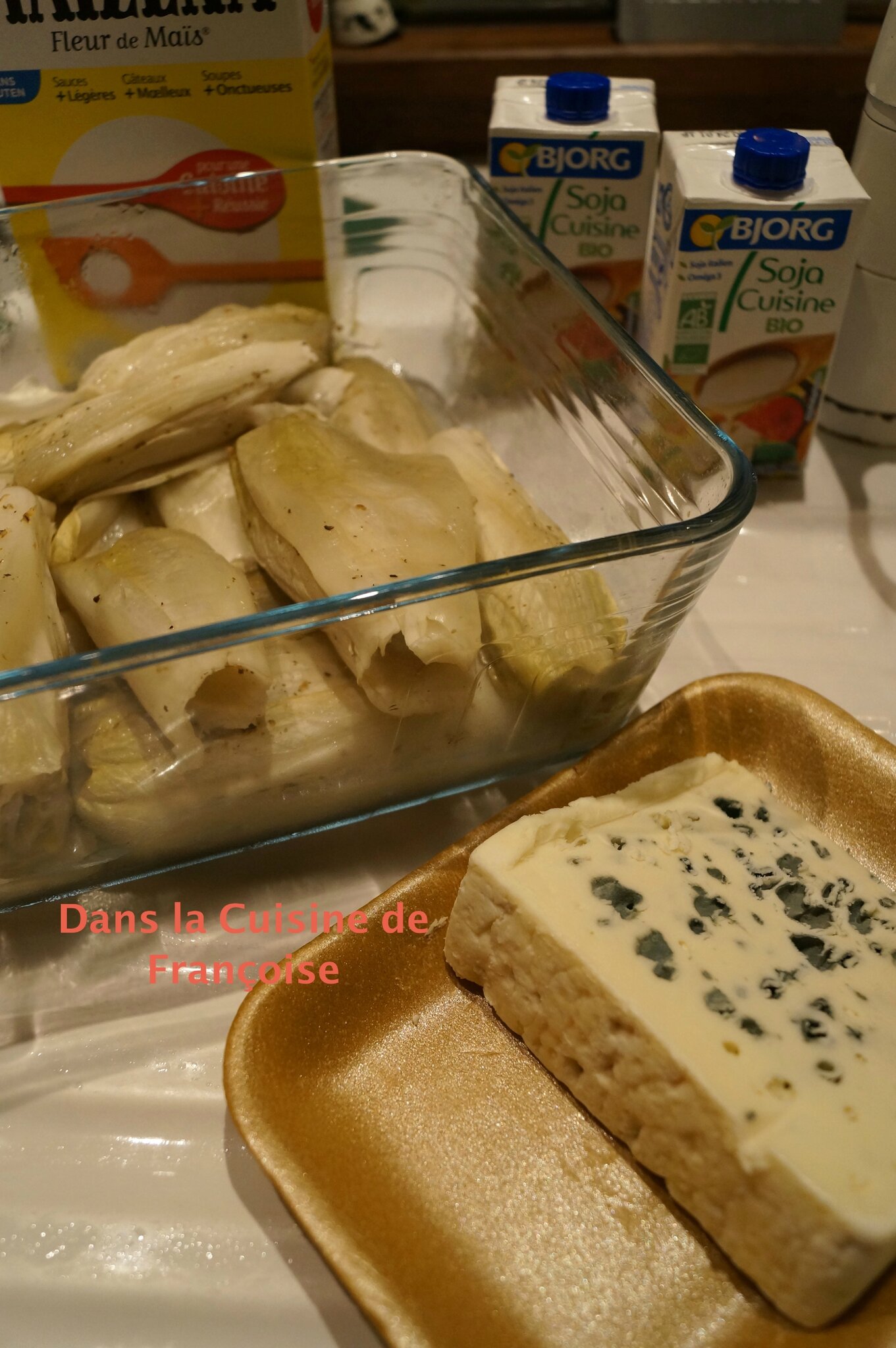 Gratin d'Endives au Lait de Soja Dans la Cuisine de Françoise