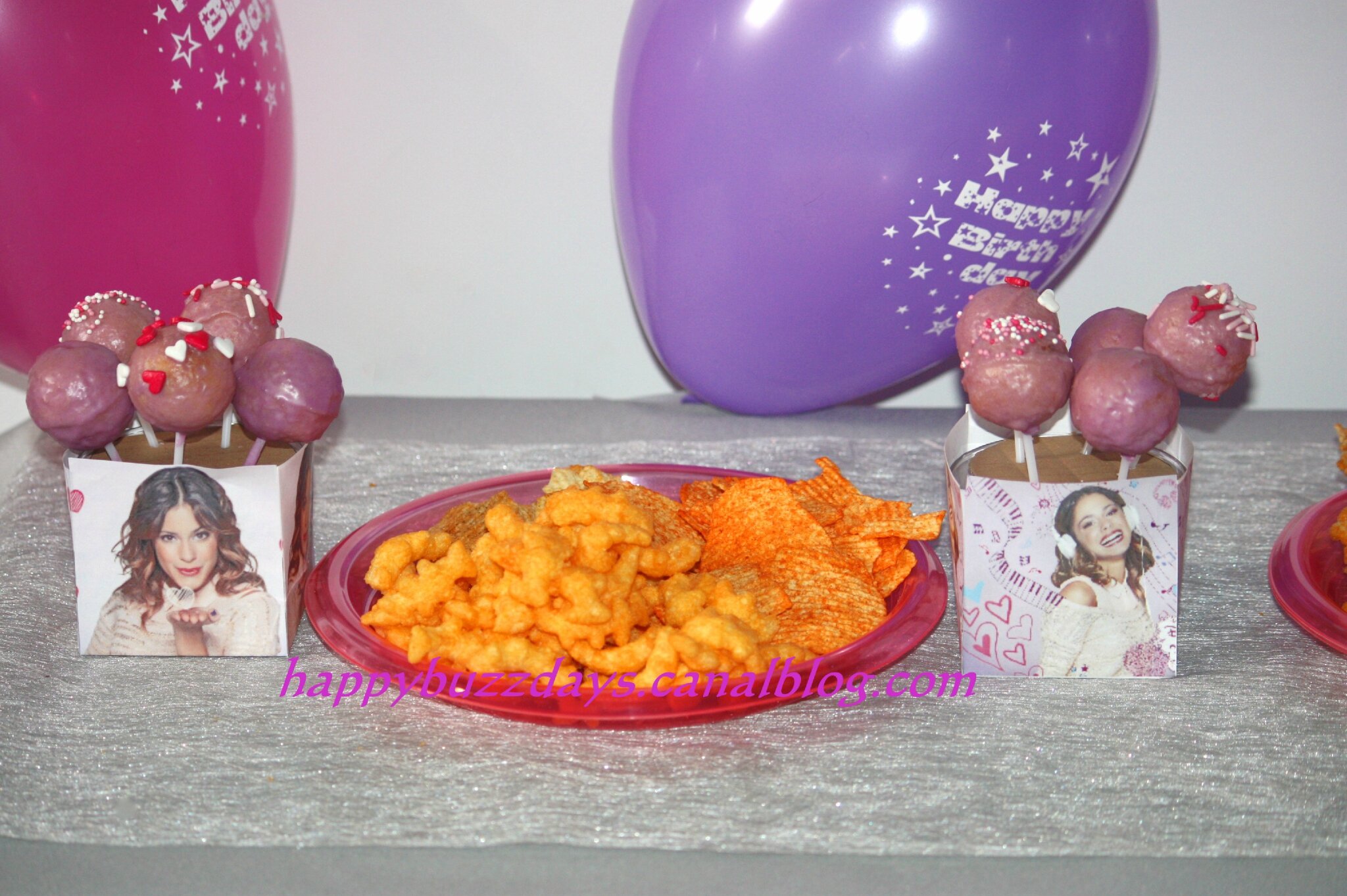 Anniversaire Theme Violetta 3 Deco Et Cake Pop Happybuzzdays