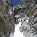 Face Sud du Rateau, Goulotte Bye Bye Hooligan, TD-, 400m, II, 3