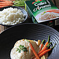 Lotte sauce gingembre et carottes glacees