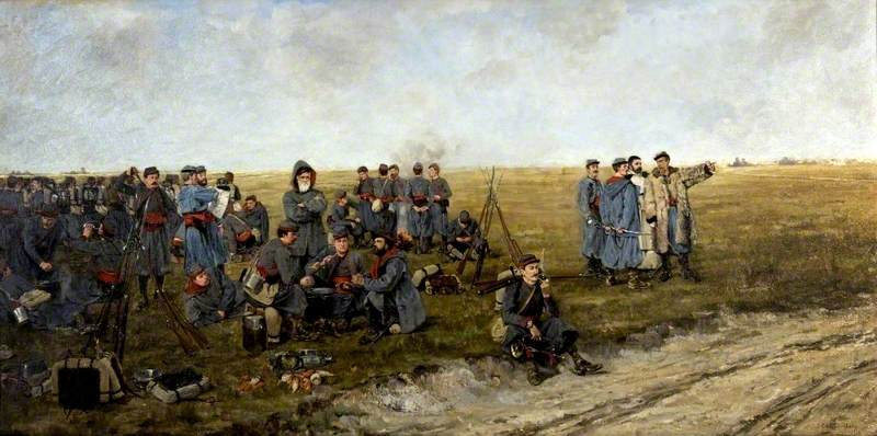 André (Edmond) Awaiting orders (1875)