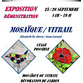 Stage décoration de jardin, vitrail et/ou mosaïque, les 24-25-26 septembre 2021