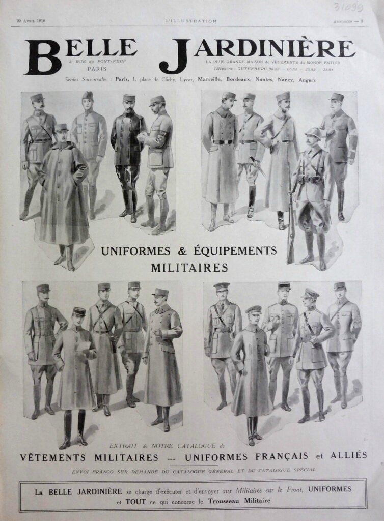 Publicité La Belle Jardinière, L'illustration 29 avril 1916