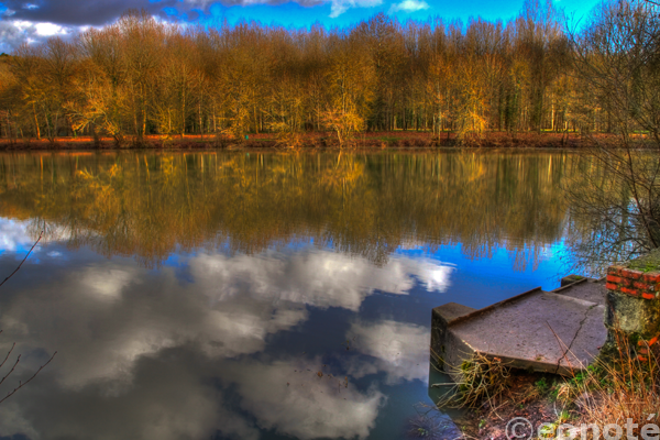 hdr, eos 7d, canon, La Société de Filature et de Tissage, ligugé, etang