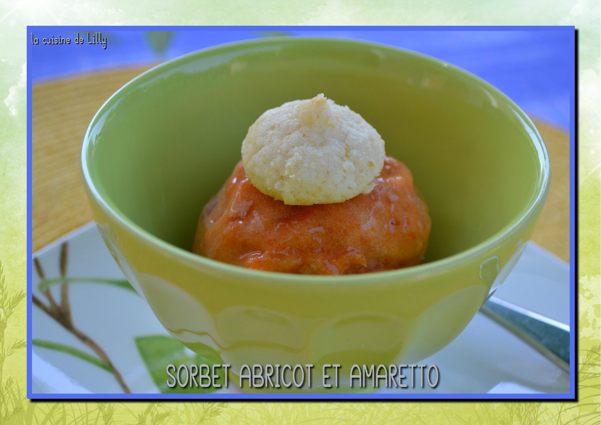 Sorbet abricot et amaretto - La cuisine de Lilly
