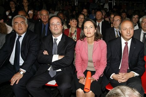 Strauss-Kahn, Hollande, Ségolène Royal et Fabius en 2007