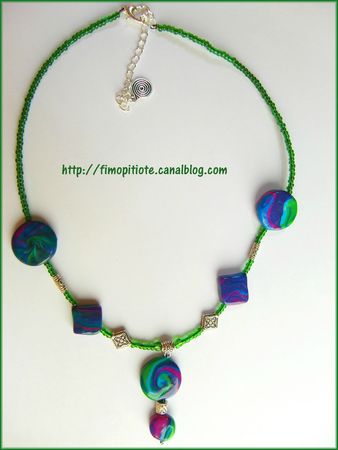 Bijoux pate fimo collier bracelet boucles d oreilles (29)