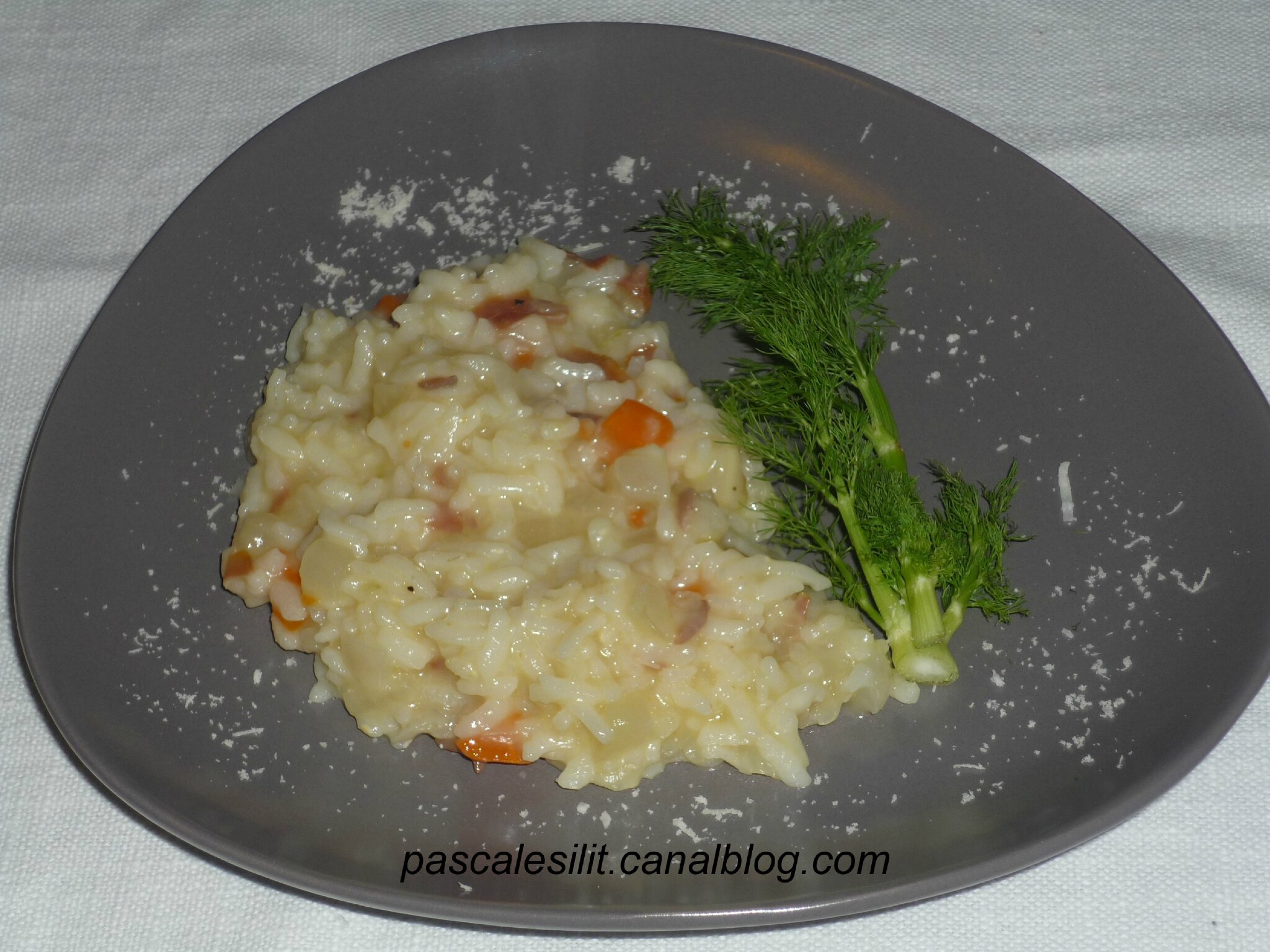 Risotto au fenouil et au jambon cru - Entrez dans ma cuisine...