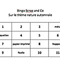 Scrap&co : le bingo d'octobre