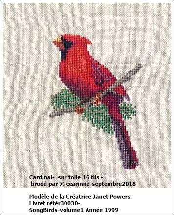 Trois oiseaux de plus brodés ...... et 121365108