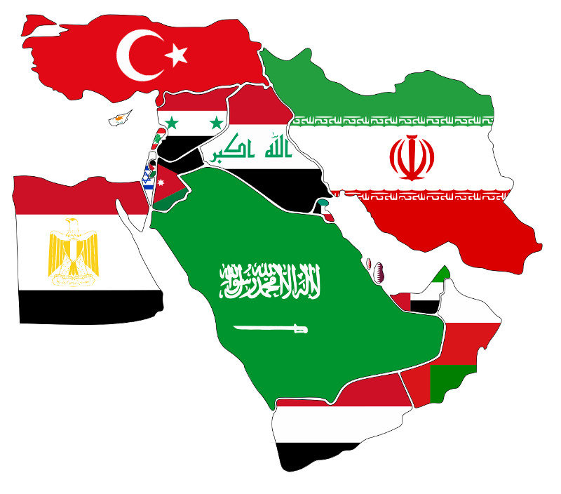 Moyen_Orient_drapeaux