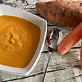 Velouté aux carottes et à la patate douce