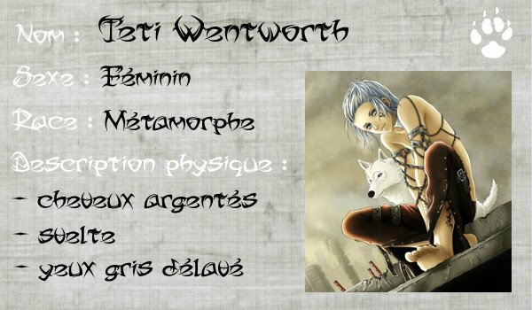 Fiche personnage Fantastique - MJ copie