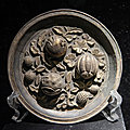 Gilt silver plate with auspicious fruits design, song dynasty (960-1279)