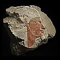Relief fragment depicting a nile god, egyptian, new kingdom, eighteenth dynasty, reign of hatshepsut, circa 1479-1458 bc