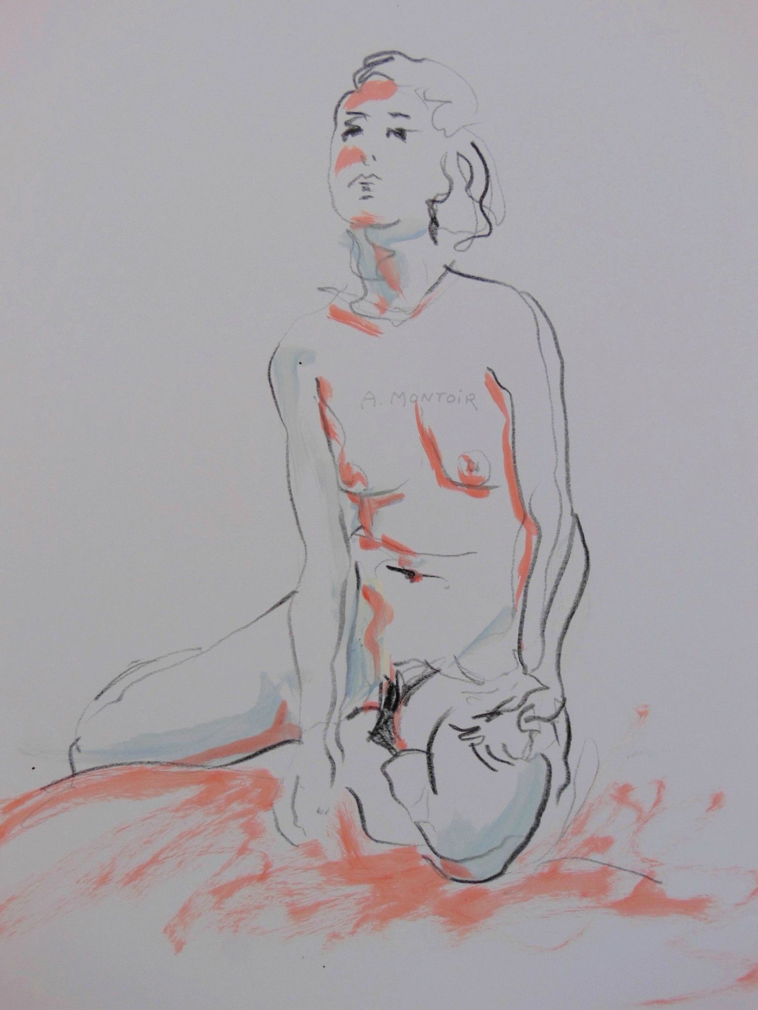Dessin et peinture de nus Alain Montoir