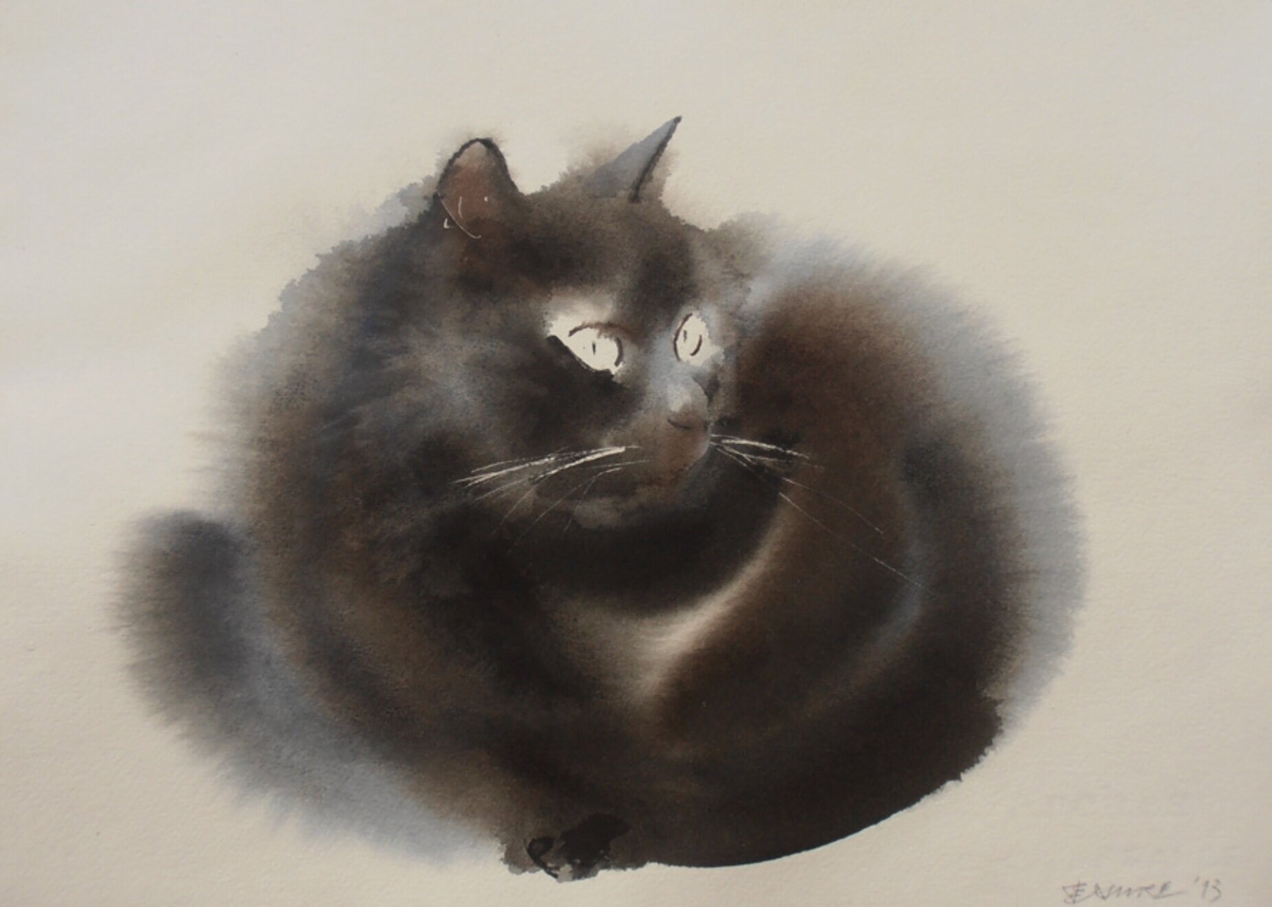 1 Les Chats Noirs En Aquarelle De L Art Et C Est Tout Sans Paroles Excessives Chacun Y Mettra Ce Qu Il Veut