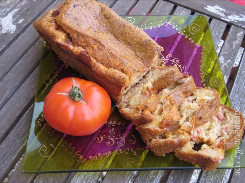 Cake Aux Tomates Fraiches Mozarella Et Basilic Accrogourmandise
