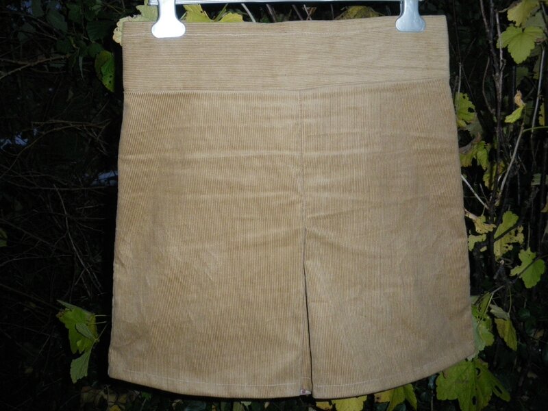 Jupe velours caramel (9)