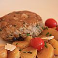 Medaillon de veau aux herbes et parmesan
