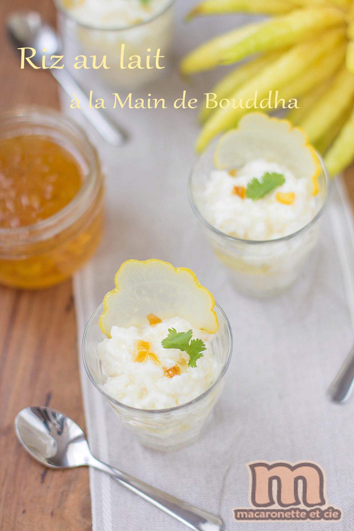 Confit de main de bouddha Riz au lait à la main de Bouddha (recette simplifiée)
