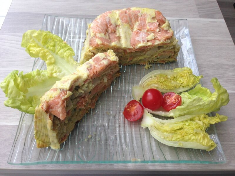 Terrine de Saumon fumé, St Jacques et Poireaux Tupperware sur Bordeaux