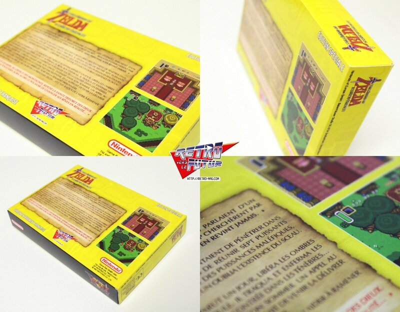 retro vers le futur Zelda packaging