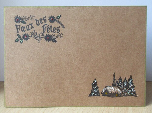 carte reçue Francine - voeux 2019