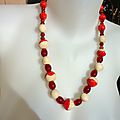 Collier en perles céramiques