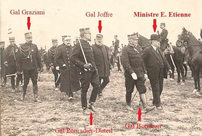1913 04 23 Belfort CPhoto Ministre Guerre Eugène Etienne aux Fougeraies R3