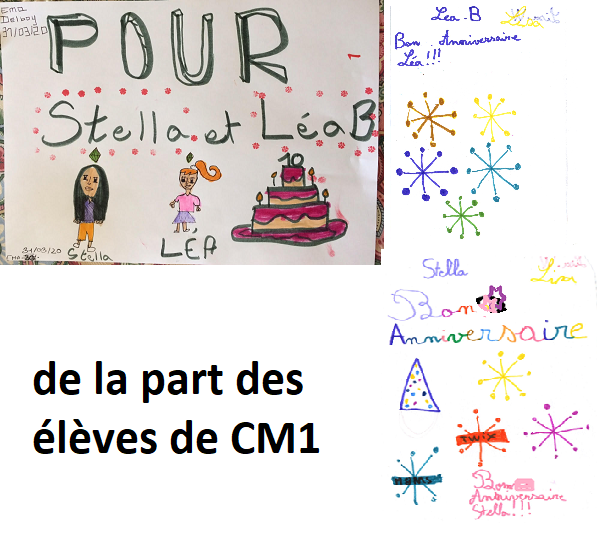 Bon Anniversaire Stella Lea B Alicia Cm1