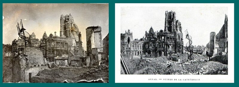 Arras (Pas-de-Calais), ruines de la cathédrale