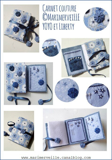 Carnet couture Marimerveille Bleu de fil 2