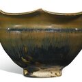 A 'Hare's Fur' foliate-rim jar, Song Dynasty
