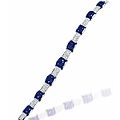 An exceptional art deco sapphire and diamond bracelet, by cartier