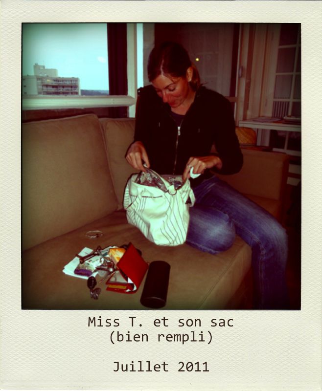 Miss T. et son sac coquillage !